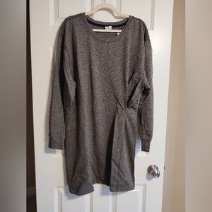 CAbi Charcoal Knit Tunic Dress